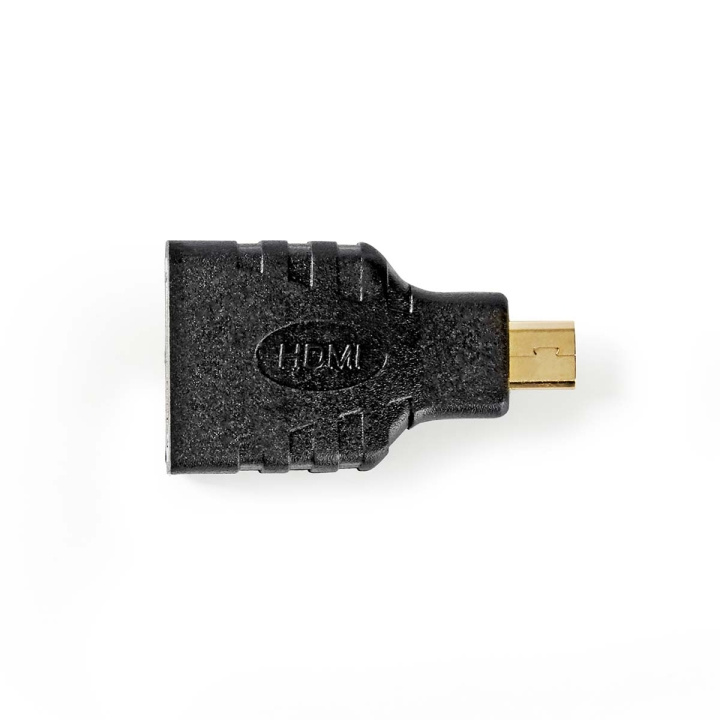 Nedis HDMI™ Adapter | HDMI™ Micro kontakt | HDMI™ Utgång | Guldplaterad | Rak | ABS | Svart | 1 st. | Låda i gruppen HEMELEKTRONIK / Kablar & Adaptrar / HDMI / Adaptrar hos TP E-commerce Nordic AB (C07480)