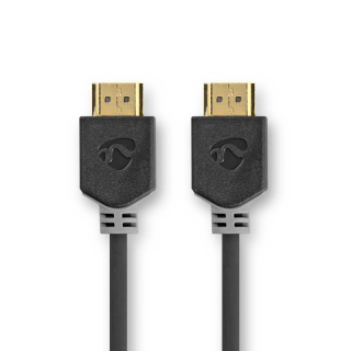 Nedis Ultra High Speed ​​HDMI ™ kabel | HDMI™ Kontakt | HDMI™ Kontakt | 8K@60Hz | 48 Gbps | 2.00 m | Rund | 6.5 mm | Antracit | Låda
