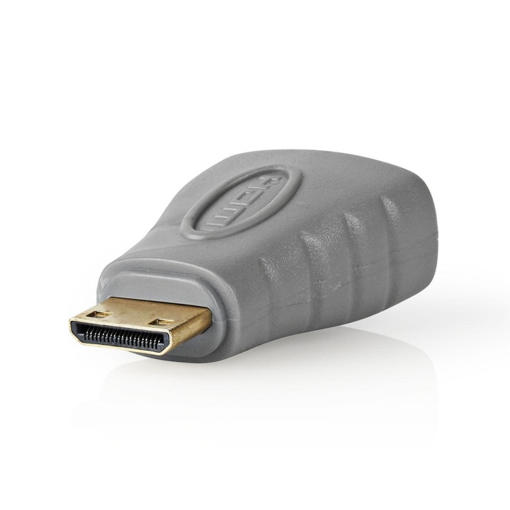 HDMI-adapter HDMI Mini-kontakt - HDMI hona grå i gruppen HEMELEKTRONIK / Kablar & Adaptrar / HDMI / Adaptrar hos Teknikproffset Nordic AB (C07636)