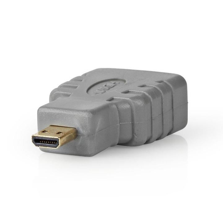 Bandridge HDMI-adapter HDMI mikro-kontakt - HDMI hona grå i gruppen HEMELEKTRONIK / Kablar & Adaptrar / HDMI / Adaptrar hos TP E-commerce Nordic AB (C07637)