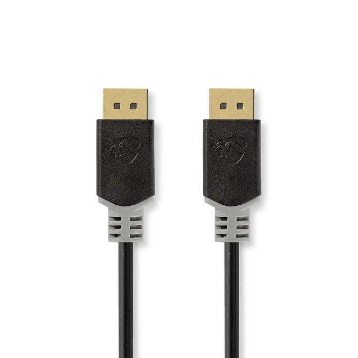 Nedis Displayport-kabel | DisplayPort Hane | DisplayPort Hane | 8K@60Hz | Guldplaterad | 3.00 m | Rund | PVC | Antracit | Låda i gruppen DATORER & KRINGUTRUSTNING / Datorkablar / DisplayPort / Kablar hos TP E-commerce Nordic AB (C07710)