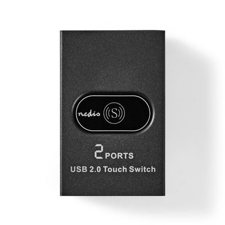 Nedis USB-Switch | 2-Port port(s) | 1x USB A | 2x USB B Hona | 480 Gbps | Metall | Svart i gruppen DATORER & KRINGUTRUSTNING / Datortillbehör / USB-hubbar hos TP E-commerce Nordic AB (C07714)