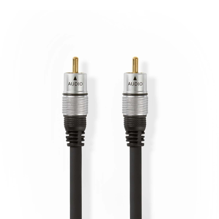 Nedis Digital Audio Kabel | RCA Hane | RCA Hane | Guldplaterad | 2.50 m | Rund | PVC | Antracit | Låda i gruppen HEMELEKTRONIK / Kablar & Adaptrar / Ljud Digital hos TP E-commerce Nordic AB (C07727)