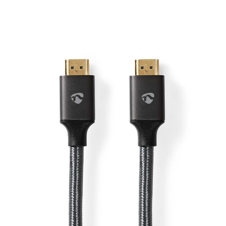 Nedis Ultra High Speed ​​HDMI ™ kabel | HDMI™ Kontakt | HDMI™ Kontakt | 8K@60Hz | 48 Gbps | 1.00 m | Rund | 6.3 mm | Antracit / Grått Med Metall | Kartong med täckt fönster i gruppen HEMELEKTRONIK / Kablar & Adaptrar / HDMI / Kablar hos TP E-commerce Nordic AB (C07812)