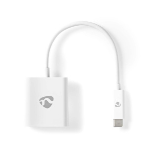 Nedis USB-C™ Adapter | USB 3.2 Gen 1 | USB-C™ Hane | HDMI™ Utgång | 4K@30Hz | 0.20 m | Rund | Nickelplaterad | PVC | Vit | Kuvert