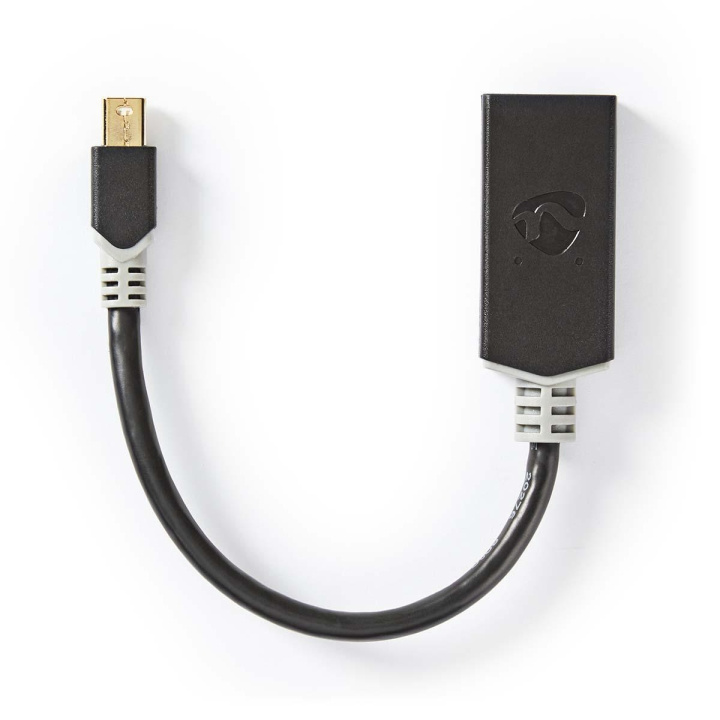 Nedis Mini Displayport-kabel | DisplayPort 1.4 | Mini DisplayPort Hane | HDMI™ Utgång | 48 Gbps | Guldplaterad | 0.20 m | Rund | PVC | Antracit | Plastpåse i gruppen DATORER & KRINGUTRUSTNING / Datorkablar / DisplayPort / Kablar hos TP E-commerce Nordic AB (C07846)