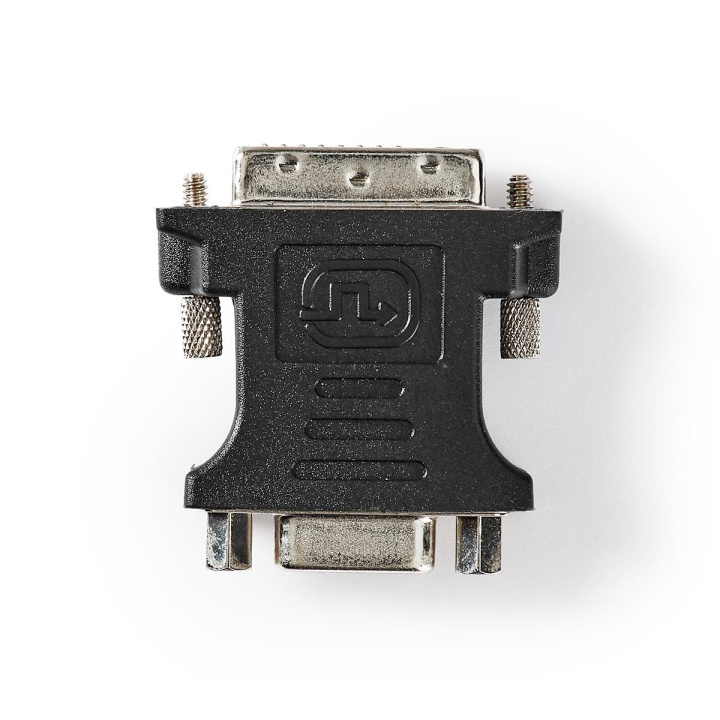 Nedis DVI adapter | DVI-D 24+1-Pin Hane | VGA hona 15p | Nickelplaterad | Rak | PVC | Svart | Plastpåse i gruppen DATORER & KRINGUTRUSTNING / Datorkablar / DVI / Adaptrar hos TP E-commerce Nordic AB (C07850)