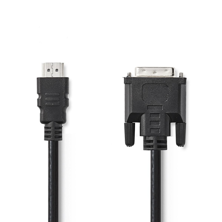 HDMI™ kabel | HDMI™ Kontakt | DVI-D 24+1-Pin Hane | 1080p | Nickelplaterad | 2.00 m | Rak | PVC | Svart | Tag i gruppen HEMELEKTRONIK / Kablar & Adaptrar / HDMI / Kablar hos TP E-commerce Nordic AB (C07859)
