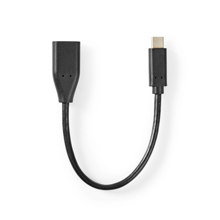 USB-C™ Adapter | USB 3.2 Gen 1 | USB-C™ Hane | USB-A Hona | 5 Gbps | OTG | 0.20 m | Rund | Nickelplaterad | PVC | Svart | Tag i gruppen SMARTPHONE & SURFPLATTOR / Laddare & Kablar / Adaptrar hos TP E-commerce Nordic AB (C07870)
