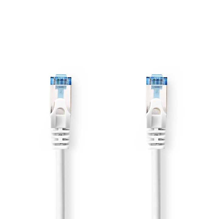 Cat 6a kabel | S/FTP | RJ45 hane | RJ45 hane | 10.0 m | Snagless | Rund | LSZH | Vit | Plastpåse i gruppen DATORER & KRINGUTRUSTNING / Datorkablar / Nätverkskablar / Cat6 hos TP E-commerce Nordic AB (C07913)