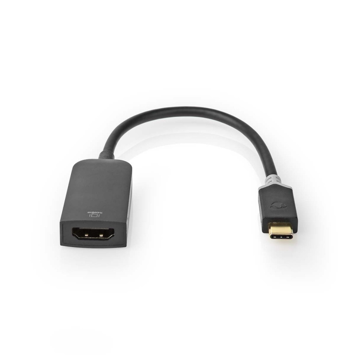 Nedis USB-C™ Adapter | USB 3.2 Gen 1 | USB-C™ Hane | HDMI™ Utgång | 4K@60Hz | 0.20 m | Rund | Guldplaterad | PVC | Antracit | Window Box med Euro Lock i gruppen HEMELEKTRONIK / Kablar & Adaptrar / HDMI / Adaptrar hos TP E-commerce Nordic AB (C07953)