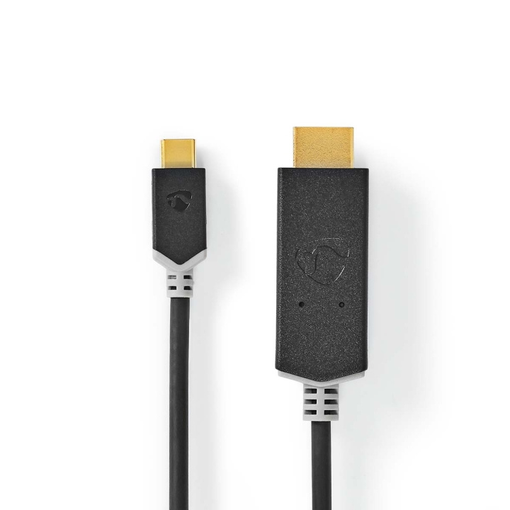 Nedis USB-C™ Adapter | USB 3.2 Gen 1 | USB-C™ Hane | HDMI™ Kontakt | 4K@60Hz | 1.00 m | Rund | Guldplaterad | PVC | Antracit | Låda i gruppen HEMELEKTRONIK / Kablar & Adaptrar / HDMI / Adaptrar hos TP E-commerce Nordic AB (C07962)