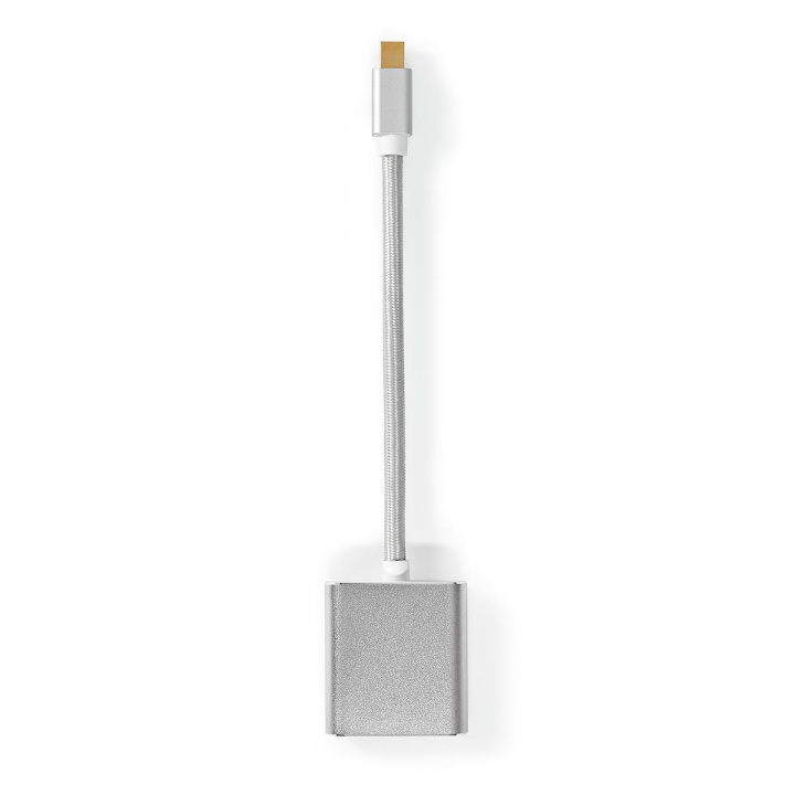 Nedis Mini Displayport-kabel | DisplayPort 1.2 | Mini DisplayPort Hane | DVI-D 24+1-Pin Hona | 21.6 Gbps | Guldplaterad | 0.20 m | Rund | Flätad | Silver | Kartong med täckt fönster i gruppen DATORER & KRINGUTRUSTNING / Datorkablar / DisplayPort / Kablar hos TP E-commerce Nordic AB (C07967)