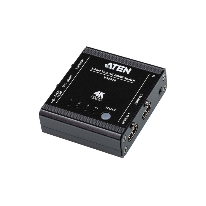 aten True 4K HDMI-omkopplare med 3 portar i gruppen HEMELEKTRONIK / Kablar & Adaptrar / HDMI / Adaptrar hos TP E-commerce Nordic AB (C08024)