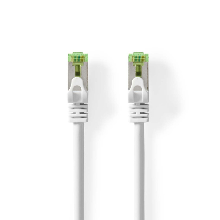 Nedis CAT7 nätverkskabel | S/FTP | RJ45 hane | RJ45 hane | 0.50 m | Snagless | Rund | LSZH | Vit | Låda i gruppen DATORER & KRINGUTRUSTNING / Datorkablar / Nätverkskablar / Cat7 hos TP E-commerce Nordic AB (C08062)