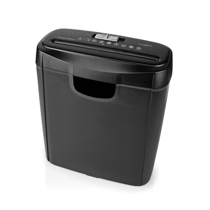 Nedis Dokumentförstörare | Strip Cut | 6x A4-sidor | 10 l | Säkerhetsstandard: DIN 2 | 190 W | Svart i gruppen HEM, HUSHÅLL & TRÄDGÅRD / Kontorsmaterial / Övriga kontorsmaterial hos TP E-commerce Nordic AB (C08137)