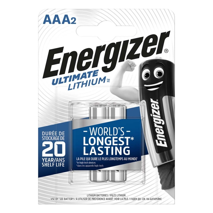 Litiumbatteri AAA | 1.5 V DC | 1250 mAh | 2-Blister | Silver i gruppen HEMELEKTRONIK / Batterier & Laddare / Batterier / AAA hos TP E-commerce Nordic AB (C08293)