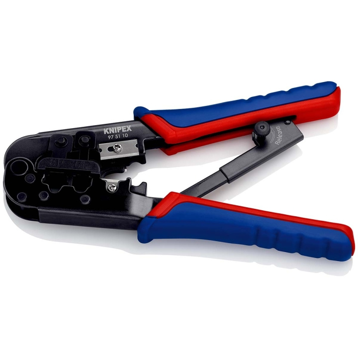 KNIPEX Pressverktyg för modularkontakter Westernstickproppar RJ11/12 (6-pin) 9.65 mm, RJ45 (8-pin)11.68 mm i gruppen DATORER & KRINGUTRUSTNING / Datorkomponenter / Verktyg & Montering hos TP E-commerce Nordic AB (C08372)