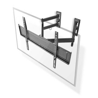 Nedis Tilt och vridbart TV väggfäste | 32 - 70 " | Maximal skärmvikt som stöds: 40 kg | Går att tilta | Roterbar | Minsta väggdistans: 80 mm | Maximalt väggavstånd: 520 mm | 3 Ledpunkt(er) | Stål | Svart
