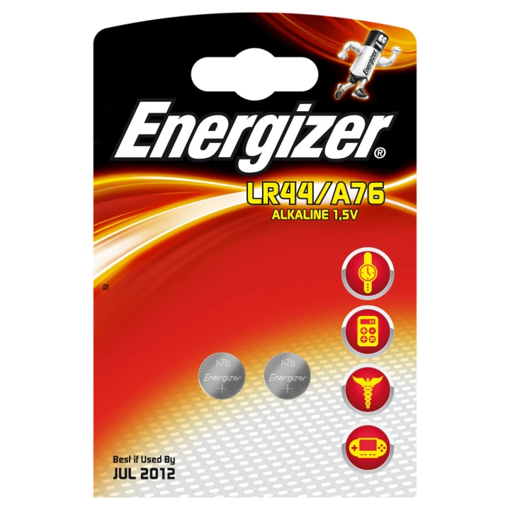 ENERGIZER Batteri LR44/A76 2-pack i gruppen HEMELEKTRONIK / Batterier & Laddare / Batterier / Knappcell hos TP E-commerce Nordic AB (C08418)