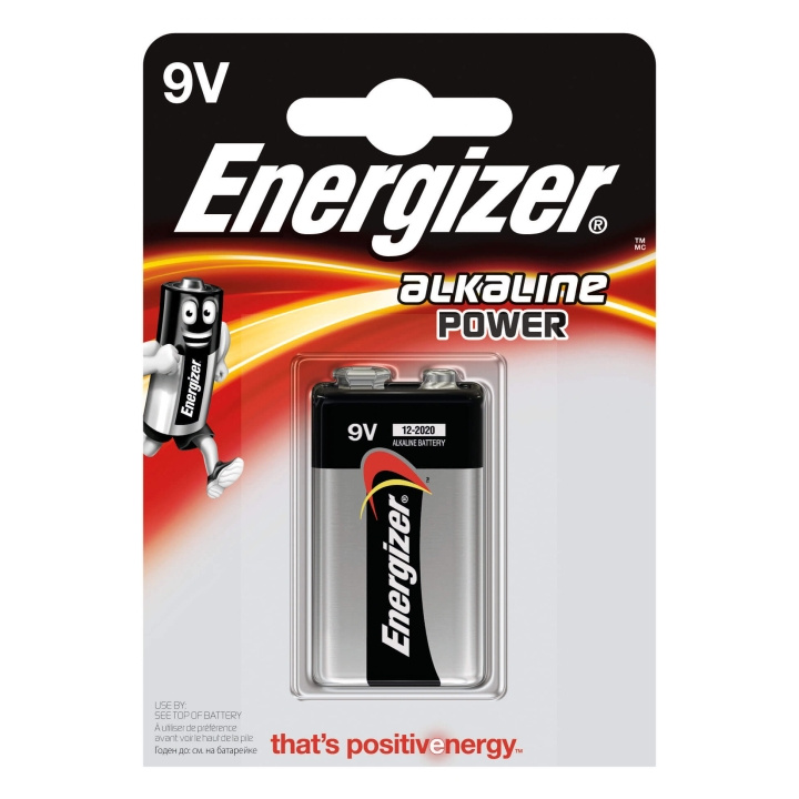 ENERGIZER Batteri 9V/6LR61 Alkaline Power 1-pack i gruppen HEMELEKTRONIK / Batterier & Laddare / Batterier / 9V hos TP E-commerce Nordic AB (C08421)