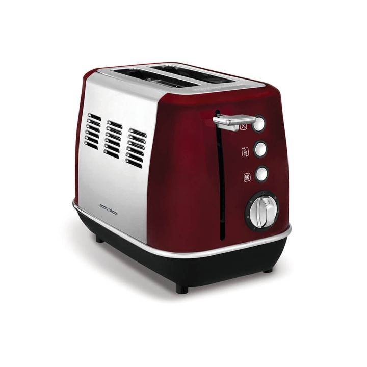 MORPHY RICHARDS Toaster Evoke 2-Slice Red i gruppen HEM, HUSHÅLL & TRÄDGÅRD / Hushållsmaskiner / Brödrostar & Bordsgrillar / Brödrostar hos TP E-commerce Nordic AB (C08427)