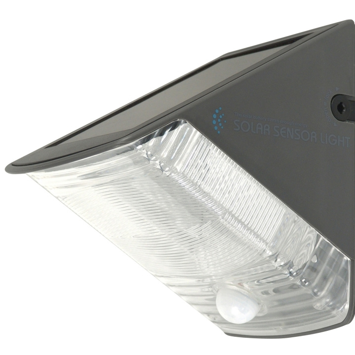 Smartwares Vägglampa LED-solcell m sensor i gruppen HEM, HUSHÅLL & TRÄDGÅRD / El & Belysning / Utomhusbelysning / Fasadbelysning / Fasadbelysning med rörelsesensor hos TP E-commerce Nordic AB (C08547)