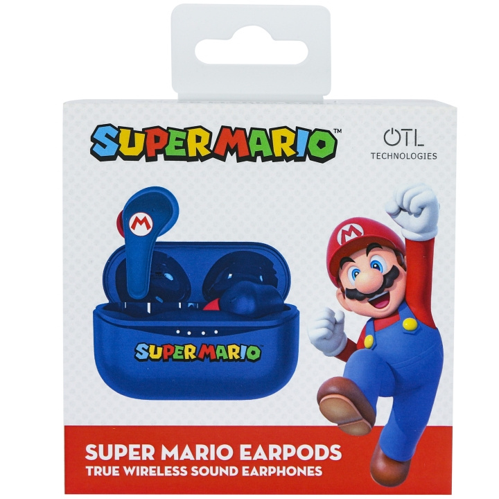 OTL Technologies Super Mario Icon TWS EarPods - Blue i gruppen HEMELEKTRONIK / Ljud & Bild / Hörlurar & Tillbehör / Hörlurar hos TP E-commerce Nordic AB (C08587)