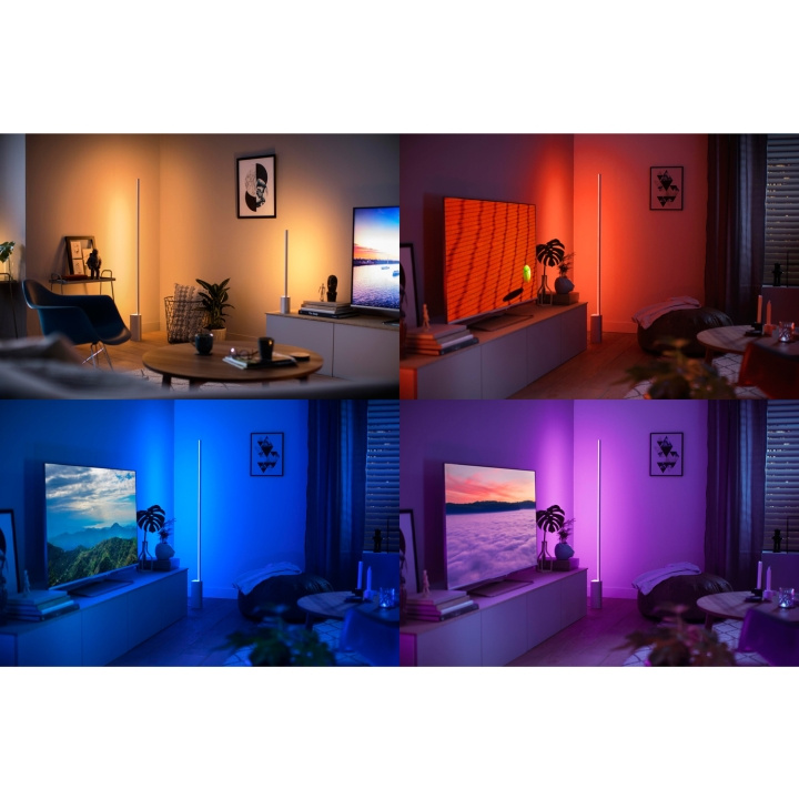 Philips Hue Gradient Signe Golvlampa Wh/Color Svart i gruppen HEMELEKTRONIK / Belysning / Golvlampor hos TP E-commerce Nordic AB (C08591)