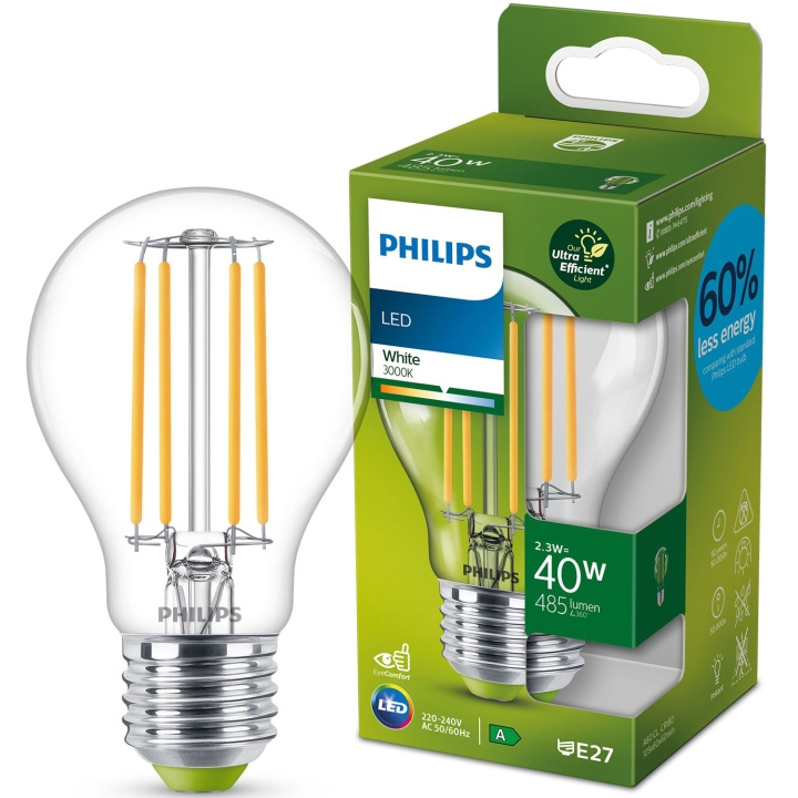 Philips LED E27 Normal 40W Klar 485lm 3000K Energiklass A i gruppen HEMELEKTRONIK / Belysning / LED-lampor hos TP E-commerce Nordic AB (C08598)