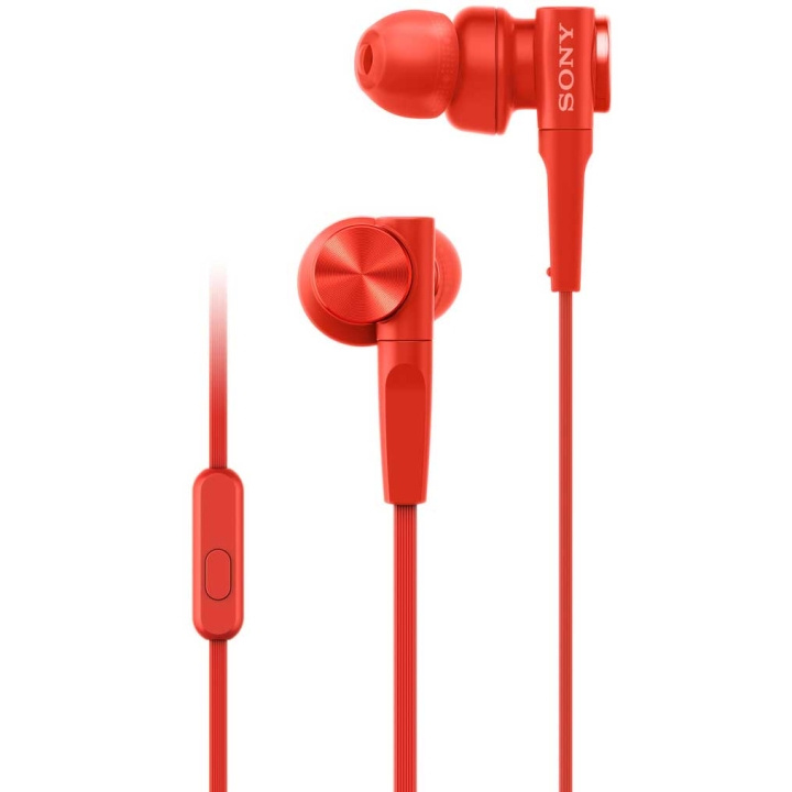 Sony Headset MDR-XB55AP Röd Sladd in-ear mic i gruppen HEMELEKTRONIK / Ljud & Bild / Hörlurar & Tillbehör / Hörlurar hos TP E-commerce Nordic AB (C08646)