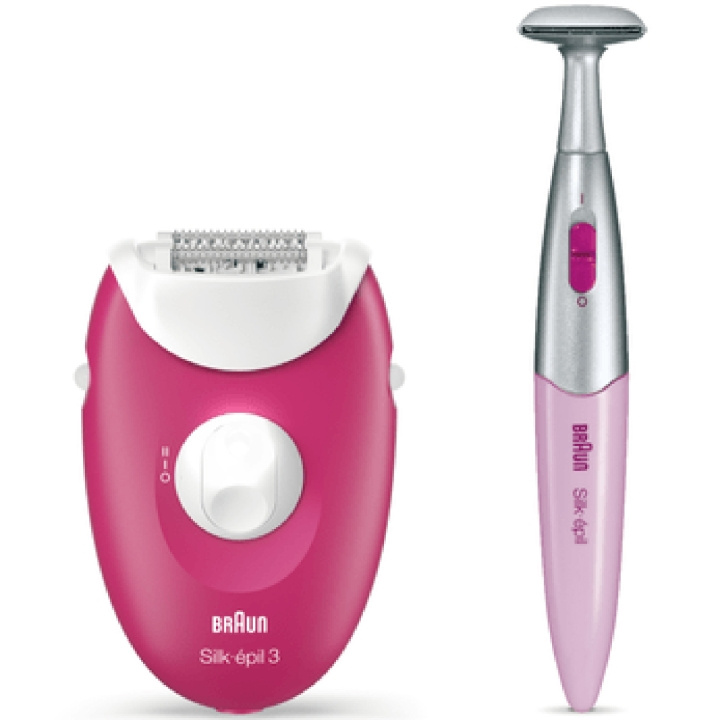 Braun Epilator Silk-Epil 3 420 Ruby i gruppen SKÖNHET & HÄLSA / Hår & Styling / Hårborttagning / Epilatorer hos TP E-commerce Nordic AB (C08682)