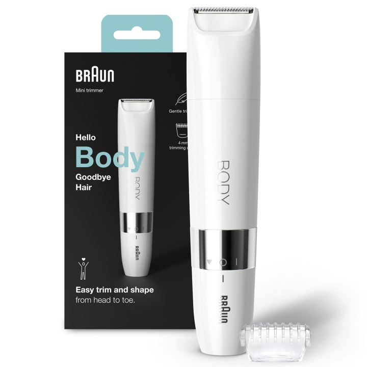 Braun Body Mini Trimmer BS1000 i gruppen SKÖNHET & HÄLSA / Hår & Styling / Rakning & Trimning / Kroppstrimmers hos TP E-commerce Nordic AB (C08698)