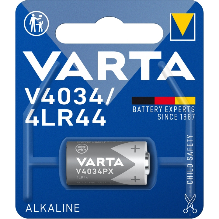 Varta V4034PX / 4LR44 6V Batteri 1-pack i gruppen HEMELEKTRONIK / Batterier & Laddare / Batterier / Övriga hos TP E-commerce Nordic AB (C08705)