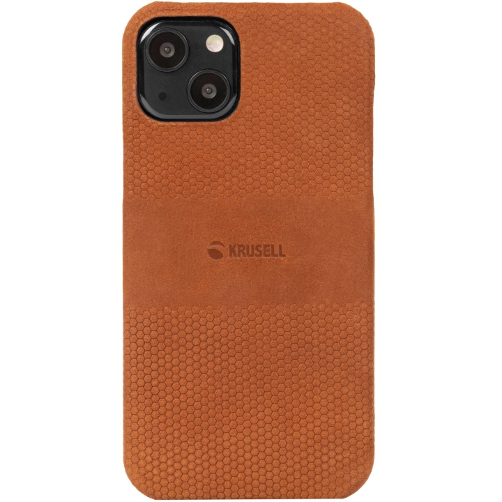 Krusell Leather Cover iPhone 13 Cognac i gruppen SMARTPHONE & SURFPLATTOR / Mobilskydd / Apple / iPhone 13 / Skal hos TP E-commerce Nordic AB (C08758)