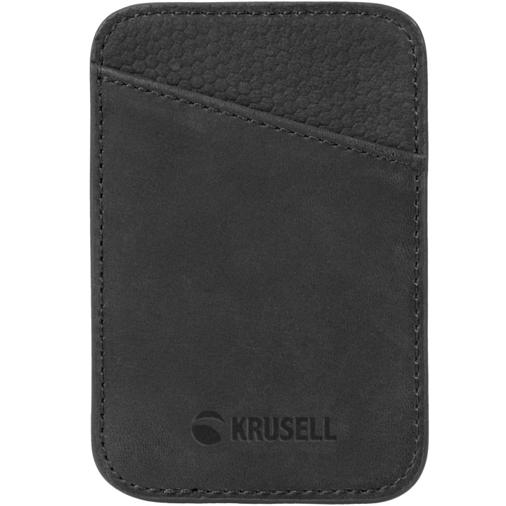 Krusell Magnetic Card Holder Svart i gruppen SMARTPHONE & SURFPLATTOR / Mobilskydd / Apple / iPhone 13 Pro Max / Fodral hos TP E-commerce Nordic AB (C08759)