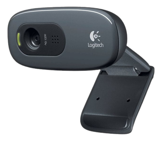 LOGITECH HD Webcam C270 Webcam, colour, 720p, audio, USB 2.0, black i gruppen DATORER & KRINGUTRUSTNING / Datortillbehör / Webbkameror hos TP E-commerce Nordic AB (C09076)