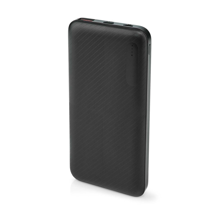 Nedis Powerbank | 10000 mAh | 1.5 / 2.0 / 3.0 A | Antal utgångar: 2 | Utgångsanslutning: 1x USB-A / 1x USB-C™ | Ingångsanslutning: 1x Micro USB / 1x USB-C™ | PD2.0 18W | Litium-polymer i gruppen SMARTPHONE & SURFPLATTOR / Laddare & Kablar / Powerbanks hos TP E-commerce Nordic AB (C09208)