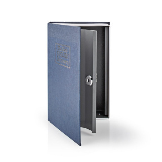 Nedis Valv | Bok Safe | Nyckelhål | Inomhus | Medium | innervolym: 1.6 l | 2 Nycklar Ingår | Blå / Silver