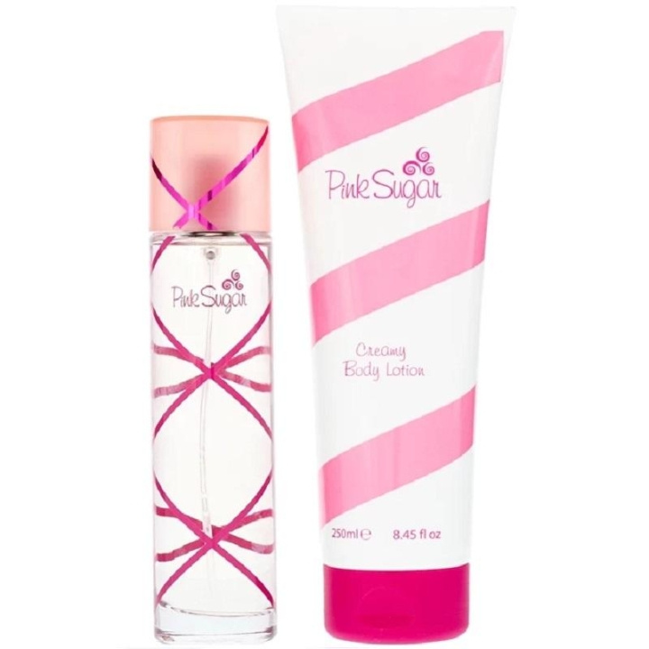 Giftset Aquolina Pink Sugar Edt 100ml + Body Lotion 250ml i gruppen SKÖNHET & HÄLSA / Presentkit / Presentkit För Henne hos TP E-commerce Nordic AB (C09381)