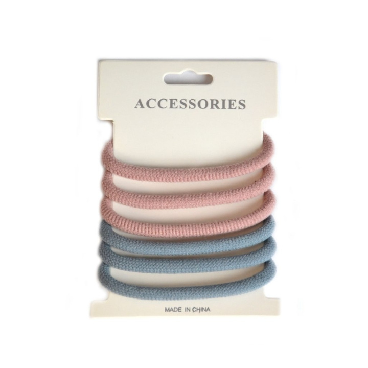 Hårsnodd Basic - Blue/Pink i gruppen SKÖNHET & HÄLSA / Hår & Styling / Håraccessoarer hos TP E-commerce Nordic AB (C09612)