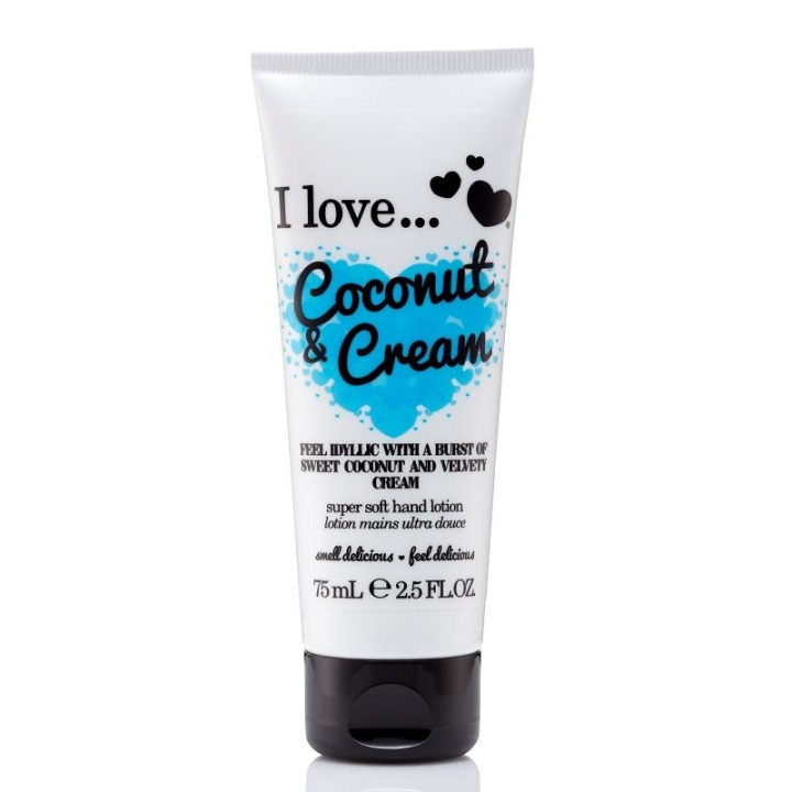 I Love... I Love… Coconut & Cream Hand Lotion 75ml i gruppen SKÖNHET & HÄLSA / Manikyr/Pedikyr / Handkräm hos TP E-commerce Nordic AB (C09892)