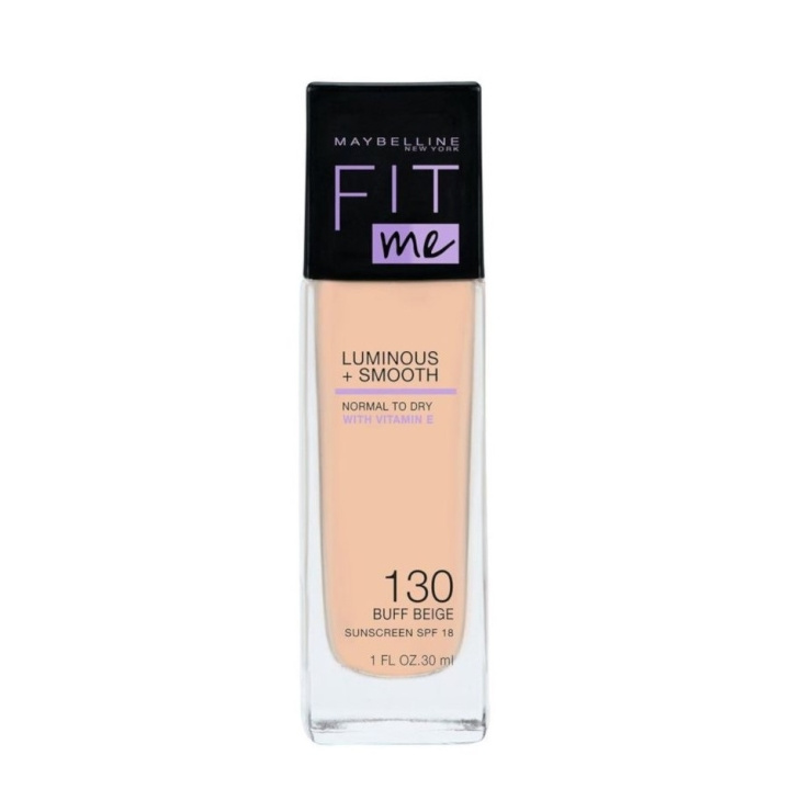 Maybelline Fit Me Luminous + Smooth Foundation - 130 Buff Beige i gruppen SKÖNHET & HÄLSA / Makeup / Basmakeup / Foundation hos TP E-commerce Nordic AB (C10124)