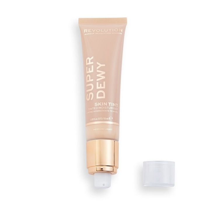 Makeup Revolution Superdewy Tinted Moisturiser Medium Light 55ml i gruppen SKÖNHET & HÄLSA / Hudvård / Ansiktsvård / Dagkräm hos TP E-commerce Nordic AB (C10160)