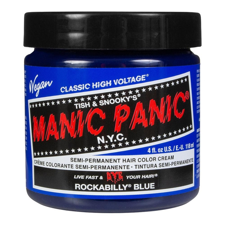 Manic Panic Classic Cream Rockabilly Blue 118ml i gruppen SKÖNHET & HÄLSA / Hår & Styling / Hårvårdsprodukter / Hårfärg / Hårfärg & Färgbomb hos TP E-commerce Nordic AB (C10227)