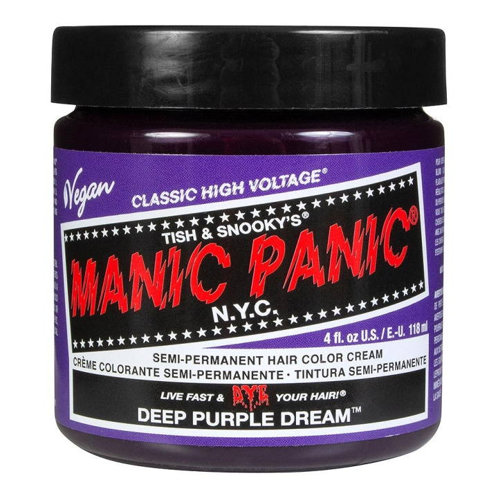 Manic Panic Classic Cream Deep Purple Dream i gruppen SKÖNHET & HÄLSA / Hår & Styling / Hårvårdsprodukter / Hårfärg / Hårfärg & Färgbomb hos TP E-commerce Nordic AB (C10240)