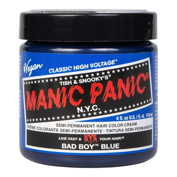 Manic Panic Classic Cream Bad Boy Blue i gruppen SKÖNHET & HÄLSA / Hår & Styling / Hårvårdsprodukter / Hårfärg / Hårfärg & Färgbomb hos TP E-commerce Nordic AB (C10241)