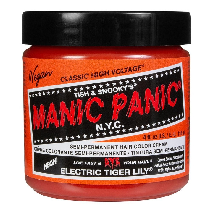 Manic Panic Classic Cream Electric Tiger Lily 118ml i gruppen SKÖNHET & HÄLSA / Hår & Styling / Hårvårdsprodukter / Hårfärg / Hårfärg & Färgbomb hos TP E-commerce Nordic AB (C10251)