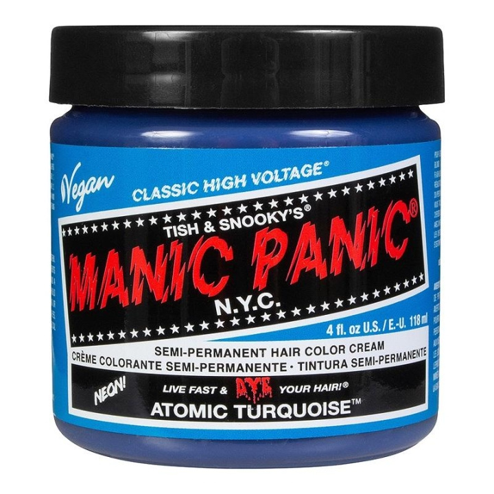 Manic Panic Classic Cream Atomic Turquoise 118ml i gruppen SKÖNHET & HÄLSA / Hår & Styling / Hårvårdsprodukter / Hårfärg / Hårfärg & Färgbomb hos TP E-commerce Nordic AB (C10252)