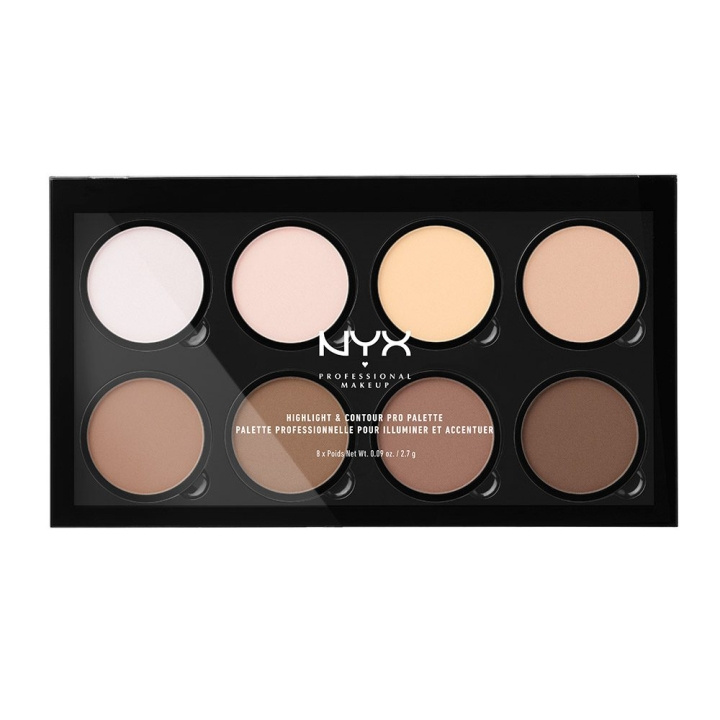 NYX PROF. MAKEUP Highlight & Contour Pro Palette i gruppen SKÖNHET & HÄLSA / Makeup / Basmakeup / Contour/Highlight hos TP E-commerce Nordic AB (C10289)